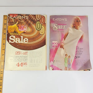 1969 And 1970 Eatons Catalogs Winter And Summer
